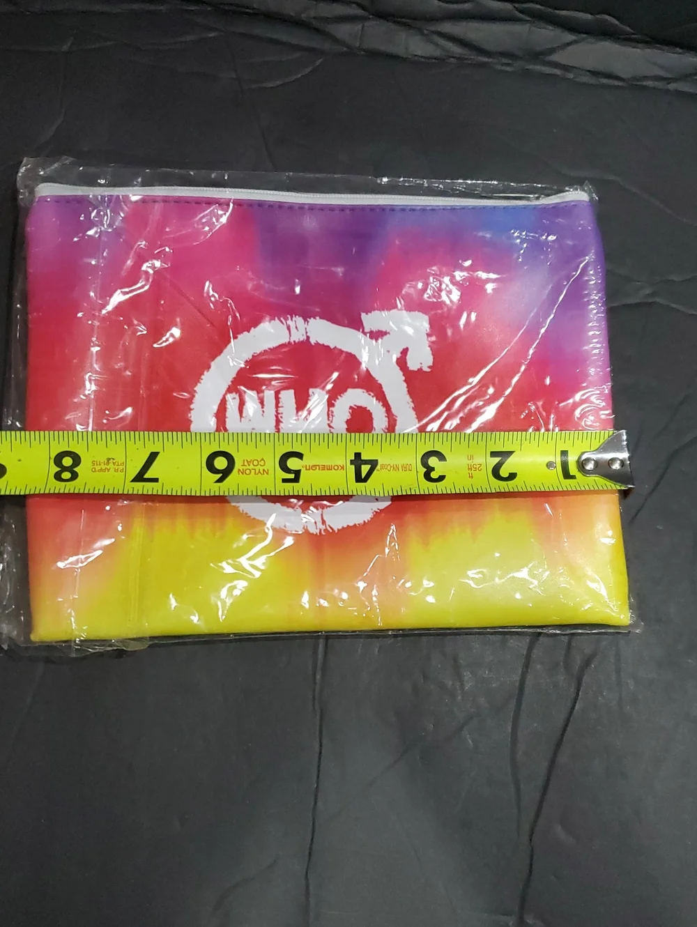 The Who tie dye watercolor psychedelic effect travel makeup cosmetics bag new
